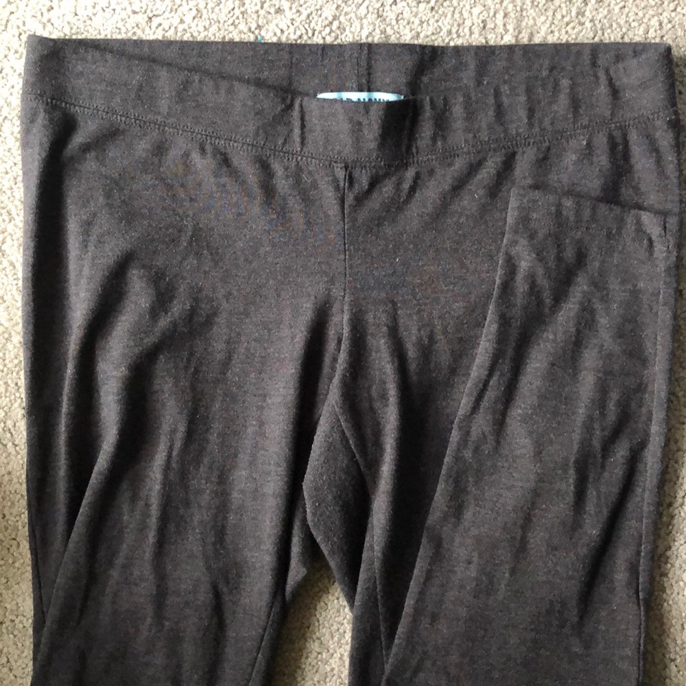 Three pairs of maternity leggings 1 Grey 2 black